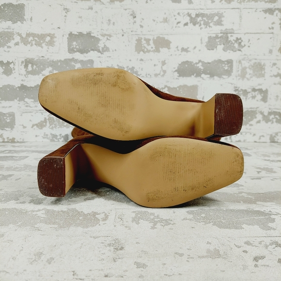 New Steve Madden Annya Brown Suede Knee High Boots C690 - Picture 8 of 12